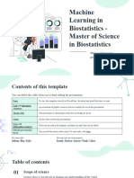 Machine Learning in Biostatistics - Master of Science in Biostatistics by Slidesgo