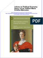 New Perspectives On Political Economy and Its History 1St Ed Edition Maria Cristina Marcuzzo Download PDF Chapter