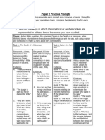 Paper 2 Practice Planning Prompts