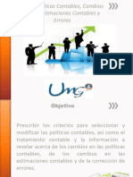 NIC 8 Políticas Contables, Cambios en Las Estimaciones Contables y Errores