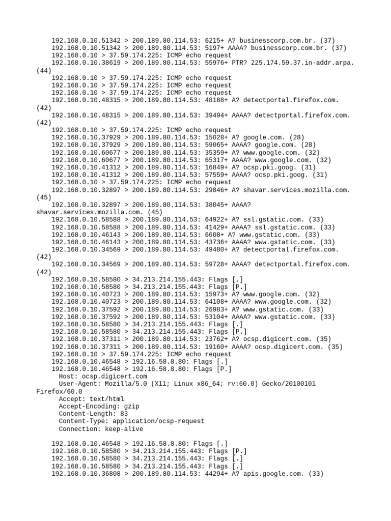 Firefox Requests to Businesscorp.com.br | PDF | Network Protocols ...