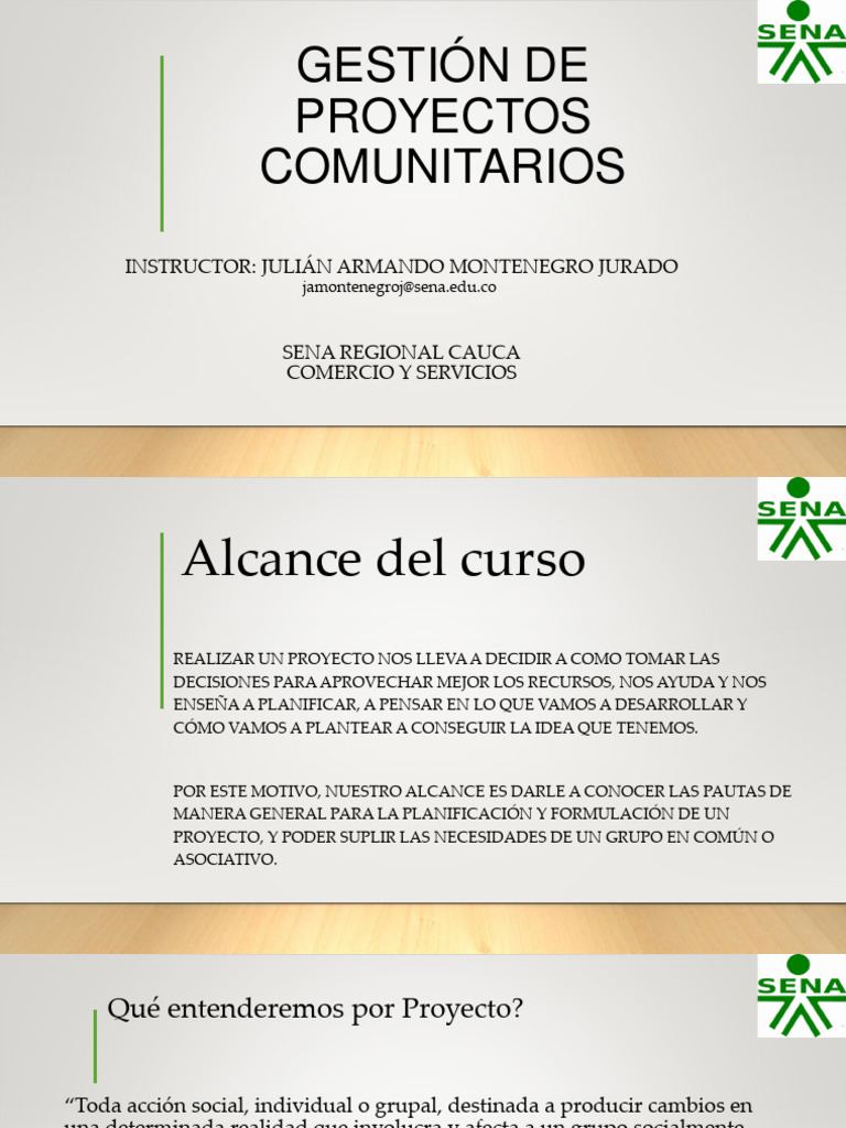 Gestión de Proyectos Comunitarios (1) | PDF | Presupuesto | Planificación