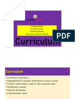 Curriculum Introduced