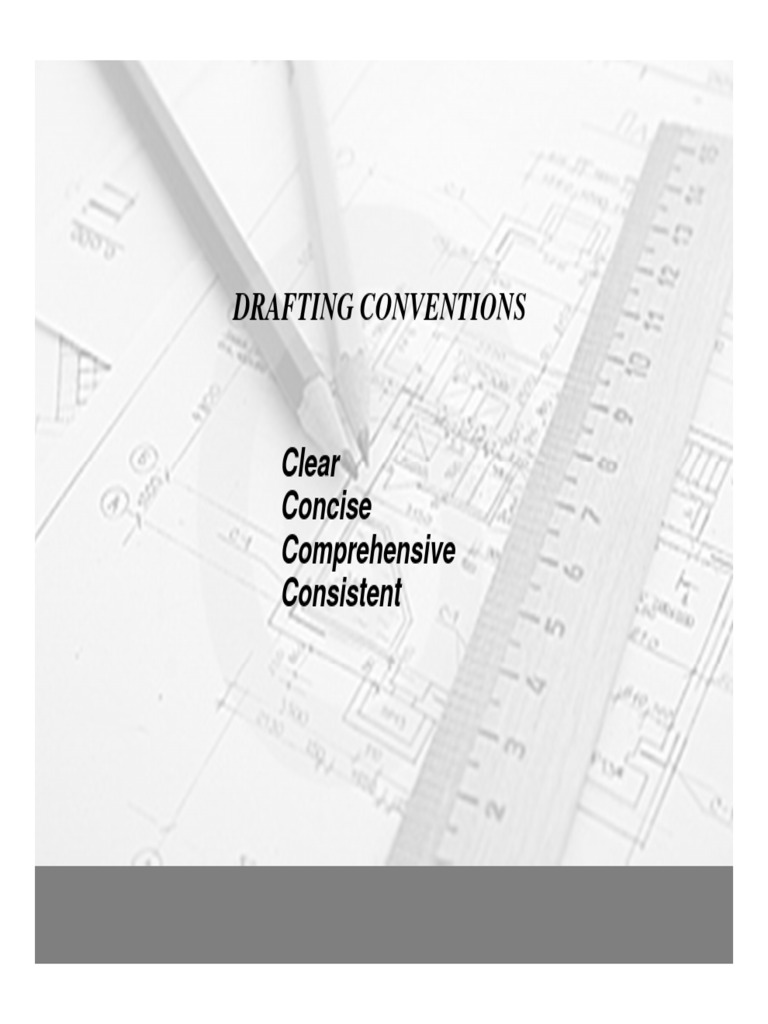 Essential Drafting Conventions Guide | PDF | Stairs | Wall