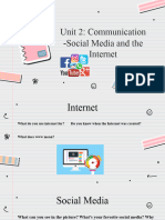 Unit 2 - Communication, Social Media and The Internet