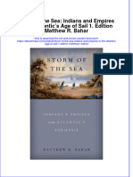 Storm Of The Sea Indians And Empires In The Atlantics Age Of Sail 1 Edition Matthew R Bahar full download chapter