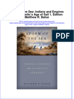 Storm of The Sea Indians and Empires in The Atlantics Age of Sail 1 Edition Matthew R Bahar Full Download Chapter