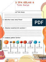 LKPD Ipa Kelas 6 Tata Surya