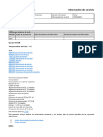 Motor, Armado: Información de Servicio