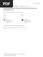 The Study of Plantar Pressure Distribution in Normal and Pathological Foot