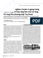 Phân tích thực nghiệm chuyển vị ngang tường vây bê tông cốt thép tầng hầm nhà cao tầng, thi công theo phương pháp Top- Down