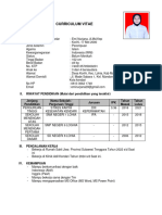 Curriculum Vitae: I. Data Pribadi