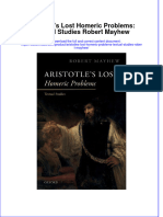 Aristotles Lost Homeric Problems Textual Studies Robert Mayhew Full Chapter