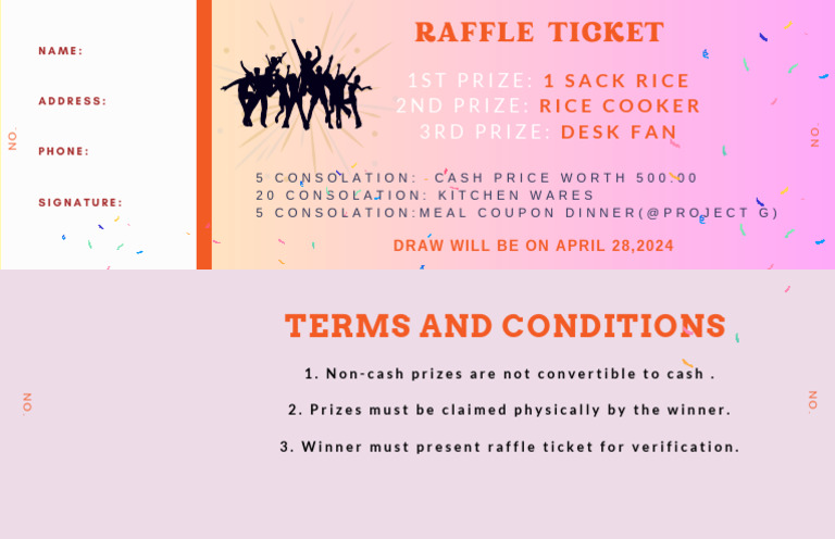 Raffle Ticket for April 2024 Draw | PDF