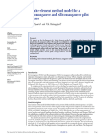 A Finite-Element Method Model For A Ferromanganese and Silicomanganese Pilot Furnace