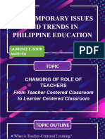 Changing Role of Teacher Sison Laurence