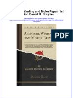 Armature Winding And Motor Repair 1St Edition Daniel H Braymer full chapter