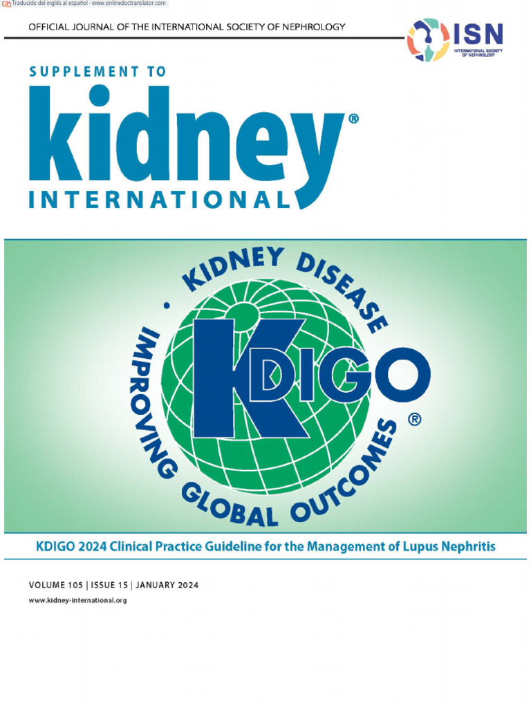 Kdigo 2024 lupus nephritis guideline espa ol pdf