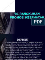 Dasar Dasar Promosi Kesehatan Pertemuan 14