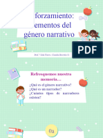 Presentación Género Narrativo 7º Básico