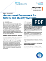 조사위원 지침 Fact Sheet 12 Assessment Framework for Safety and Quality Systems