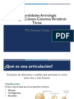 Clase 04 Generalidades Artrología, Cráneo, Columna y Tórax
