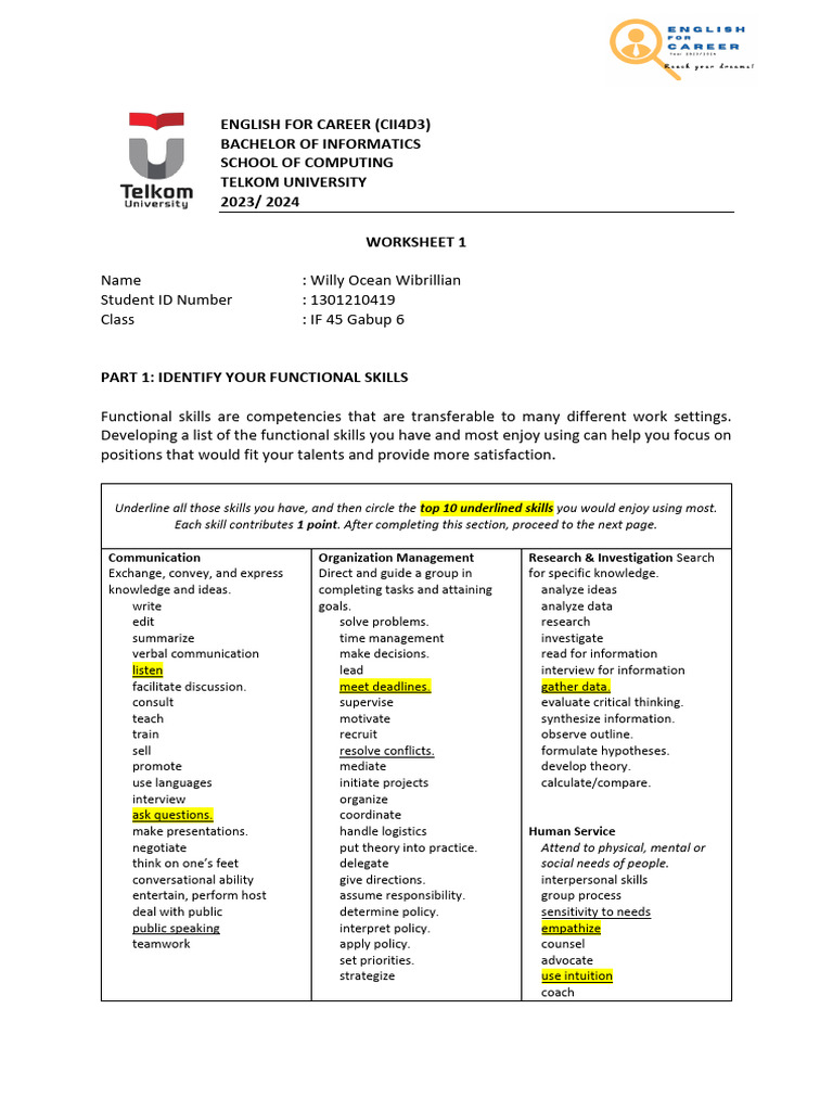 Assignment 1 1301210419 Willy Ocean Pdf Information Data