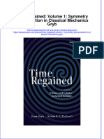 Time Regained Volume 1 Symmetry and Evolution in Classical Mechanics Gryb Ebook Full Chapter