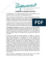 EL PARADIGMA DE LA ESCUELA ESTATALDe La 191 A La 200