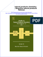 Studies In Natural Products Chemistry Volume 58 Bioactive Natural Products Rahman full download chapter