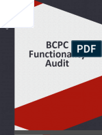 BCPC Functionality Audit