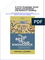 To The Best of Our Knowledge Social Expectations and Epistemic Normativity Sanford C Goldberg Ebook Full Chapter