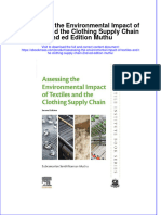 Assessing The Environmental Impact of Textiles and The Clothing Supply Chain 2Nd Ed Edition Muthu Full Chapter