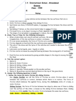 Class 8 - Science - CH - 5 - Friction - Notes