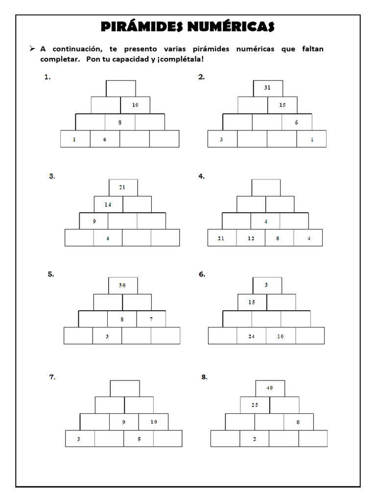 Completa Las Pir mides Algebraicas PDF