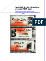 Detective Book Club Mystery Omnibus November 1973 Eden full chapter