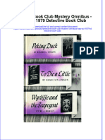 Detective Book Club Mystery Omnibus Sep Oct 1979 Detective Book Club full chapter