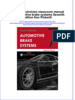 Todays Technician Classroom Manual For Automotive Brake Systems Seventh Edition Ken Pickerill Ebook Full Chapter