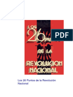 Los 26 Puntos de La Revolucion Nacional