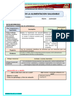 SESIÓN DE APRENDIZAJE DE CTA ALIMEMTACIOM SAL