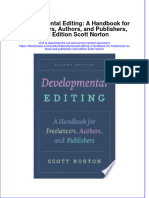 Developmental Editing A Handbook For Freelancers Authors and Publishers 2Nd Edition Scott Norton Full Chapter