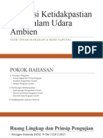 Estimasi Ketidakpastian NO2 Dalam Udara Ambien