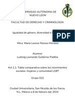 Act 1.1. Tabla Comparativa Sobre Los Movimientos Sociales Mujeres y Comunidad LGBT