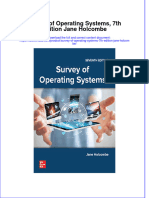 Survey of Operating Systems 7Th Edition Jane Holcombe Full Download Chapter