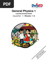 LAS - Gr12 - General Physics 1 Quarter 1 Weeks 1 8