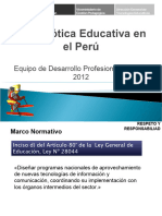 La Robótica Educativa en El Perú