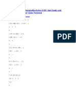 Kumpulan Soal Matematika Kelas 6 SD