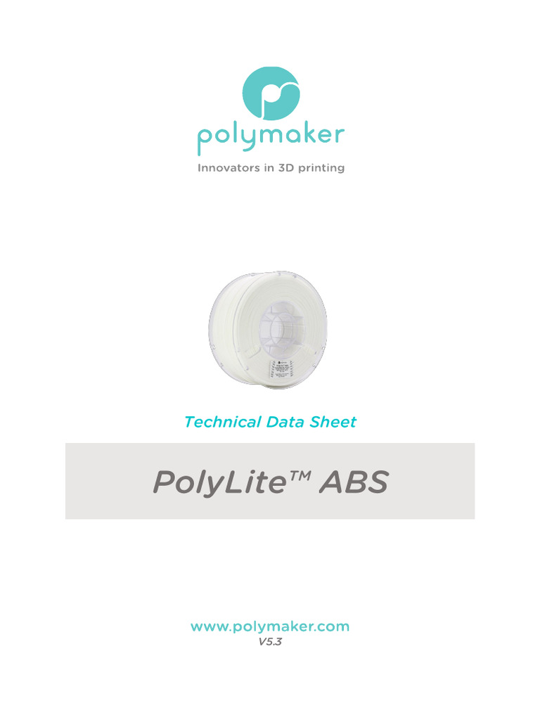 PolyLite ABS TDS V5.3-20240324 | PDF | Differential Scanning ...