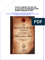 O Manuscrito Original As Leis Do Triunfo E Do Sucesso de Napoleon Hill 1St Edition Napoleon Hill Download PDF Chapter