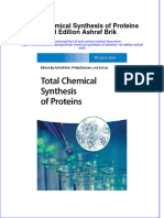 Total Chemical Synthesis Of Proteins 1St Edition Ashraf Brik  ebook full chapter